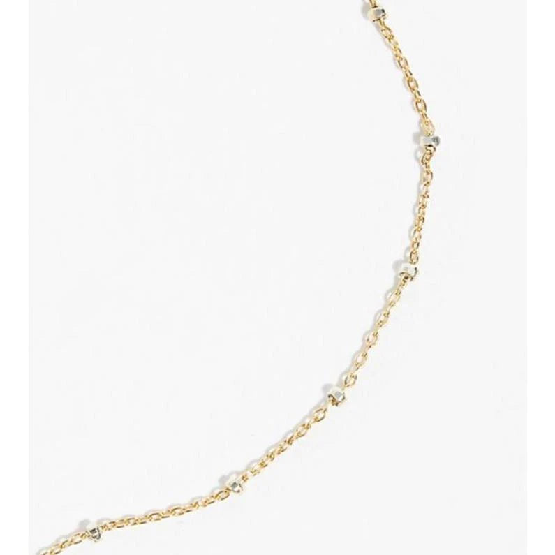 Sparkle Choker in Gold/Silver. We used a gorgeous, unique gold with shiny sterling squares chain to make a perfect choker necklace. Not too bulky or too thin. Wear alone or layer! Sterling Silver Base 15" chain
