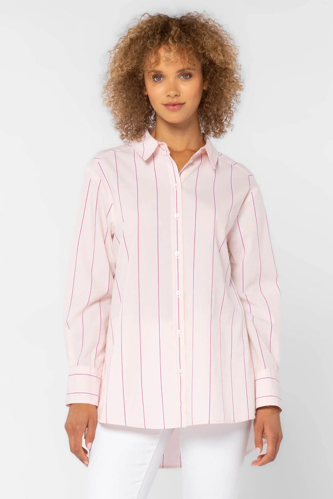 Westerly Pink Broad Stripe Button Down Shirt